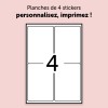 40 étiquettes pour bouteilles 9x12 cm C9269-10 90 x 120 mm