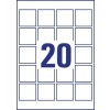 Etiquette produit L7121-20 45 x 45 mm