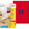 Etiquettes Fluorescentes L7263R-25 Contenu: 350 Etiquettes / 25 Feuilles