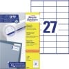 Etiquettes multi-usages 3479 Contenu: 2.700 Etiquettes / 100 Feuilles