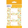 21 étiquettes confiture modèle fruits jaunes CONF21J