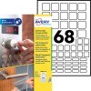 Stickers Carrés Antimicrobien AM00SA4-10 Contenu: 680 Sticker / 10 Feuille