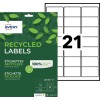 Pochette de 315 étiquettes 100% recyclées LR7160-15 Contenu: 315 Etiquettes / 15 Feuille