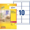 Etiquettes transparentes brillantes L7783-25 Contenu: 250 Etiquettes / 25 Feuilles