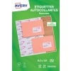 252 étiquettes adresses blanches J8160-12