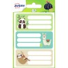 15 étiquettes scolaires autocollantes motifs animaux ECOL15L