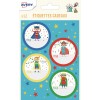 12 étiquettes cadeaux anniversaire - thème super-héros JGIFT06