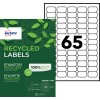 Etiquettes 100% recyclées LR7651-100 Contenu: 6.500 Etiquettes / 100 Feuilles