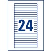 Etiquette pour chemises à élastique L7170-25 11 x 134 mm