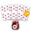 64 étiquettes confiture de fraise CONF64F