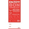 Rouleau de 250 étiquettes scéllage pour livraisons repas - 40x95mm FTSEALR-250