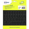 324 lettres adhésives + symboles - 75mm / Noir 750L