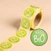 500 étiquettes Bio en rouleau IRBIO500N
