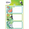 15 étiquettes scolaires autocollantes motif jungle ECOL15J