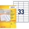 Etiquettes copieurs DP033-100 Contenu: 3.300 Etiquettes / 100 Feuilles