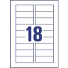 Etiquettes magnétiques J8871-5 28 x 78 mm