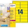 Etiquettes Fluorescentes L7263Y-25 Contenu: 350 Etiquettes / 25 Feuilles