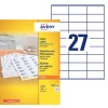 Etiquettes copieurs DP027-100 Contenu: 2.700 Etiquettes / 100 Feuilles