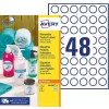 Etiquettes amovibles L4850REV-25 Contenu: 1.200 Etiquettes / 25 Feuille