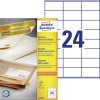 Etiquettes multi-usages recyclées LR3475 Contenu: 2.400 Etiquettes / 100 Feuilles