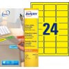 Etiquette enlevable couleur L6035-20 Contenu: 480 Etiquettes / 20 Feuilles