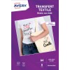 8 feuilles de papier transfert textile pour coton blanc ou clair (impression jet d'encre) C9405-8