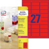 Etiquettes Fluorescentes L6003-25 Contenu: 540 Etiquettes / 25 Feuilles
