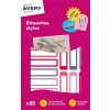 30 étiquettes stylos autocollantes rose / violet RESMI30F