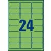 Etiquette enlevable couleur L6033-20 33,9 x 63,5 mm