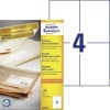 Etiquettes multi-usages recyclées LR3483 Contenu: 400 Etiquettes / 100 Feuilles