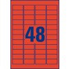 Etiquette enlevable couleur L6038-20 21,2 x 45,7 mm