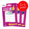 Pack promo 108 étiquettes vêtements autocollantes - 2 sachets + 1 gratuit ETVET36X3