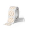 Avery - 500 étiquettes Merci Rondes Autocollantes - Ø 35 mm -  Couronne de Fleurs - 1 rouleau de 500 Stickers Remerciements pour Mariage, Artisanat et Fêtes IRMERCI500C